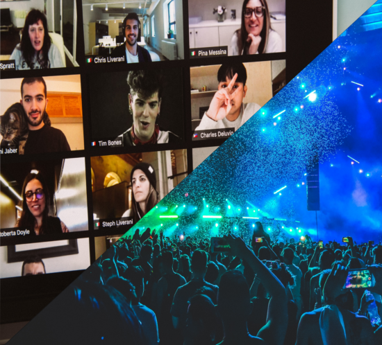 digitalen Events gegenüber Live Veranstaltungen